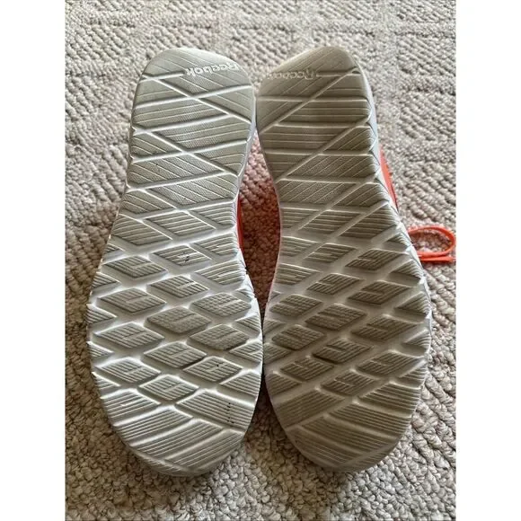 Reebok Mens Neon Ornage Lace Up Sneakers Shoes Sz 12 EUC - Picture 6 of 6